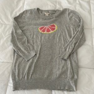 J Crew sweater, gray, size Medium